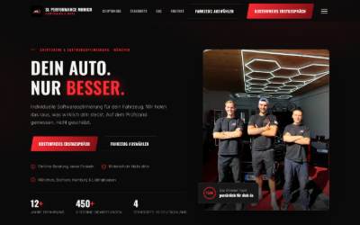 Website preview for SL Performance Munich