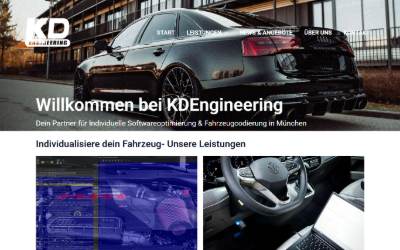 Website preview for KDEngineering | Chiptuning & Softwareoptimierung München