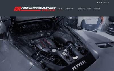 Website preview for Performance Zentrum München