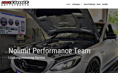 Website preview for Nolimit Performance