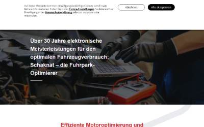 Website preview for Schaknat Elektronik