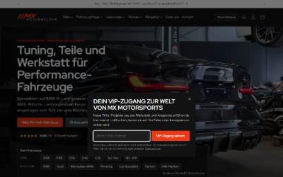 Website preview for MX-Motorsports