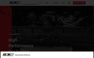 Website preview for KKS - Performance GmbH