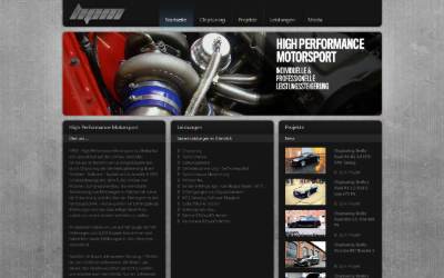 Website preview for HPM | High Performance Motorsport