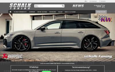 Website preview for Schalk-Tuning Chiptuning Leistungsprüfstand APR-Stützpunkt