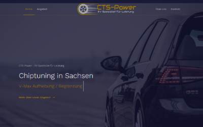 Website preview for CTS-Power | Chiptuning Bautzen