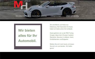 Website preview for MH-Fahrzeugtechnik