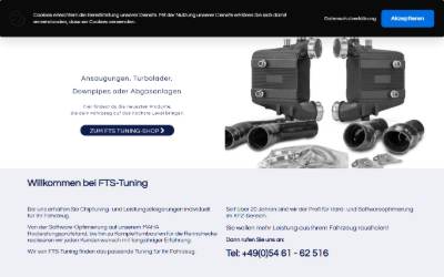 Website preview for FTS Tuning