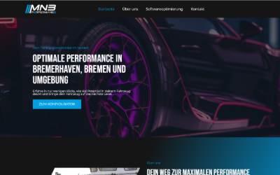 Website preview for MNB Performance