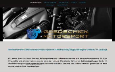 Website preview for Gosdschick Motorsport GbR
