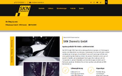Website preview for Antriebs- und Motorentechnik - SKN Chemnitz GmbH - Tuningwerkstatt