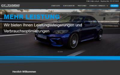 Website preview for cc-tuning