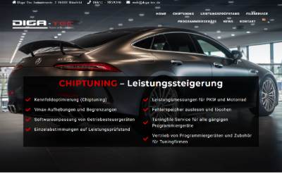 Website preview for Diga-Tec