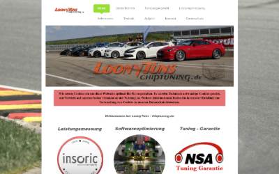 Website preview for LoonyTuns Chiptuning