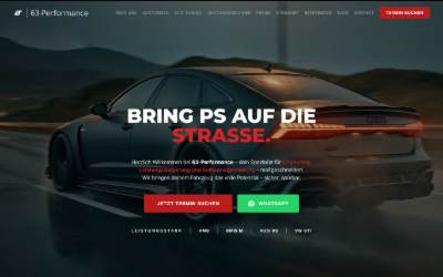 Website preview for 63-Performance