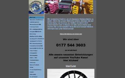 Website preview for Maxi-Tuner Schmidt Technik