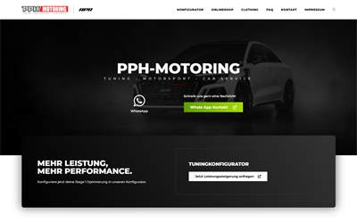 Website preview for PPH-MOTORING