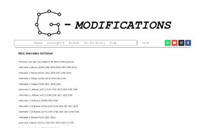 Website preview for G-Modifications