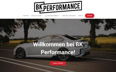 Website preview for BK Performance