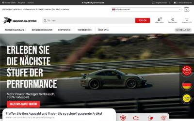 Website preview for Speed-Buster GmbH & Co. KG