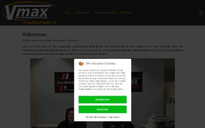 Website preview for Vmax Performance THÜRINGEN