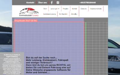 Website preview for Autohaus Kyffhäuser Tuning OHG