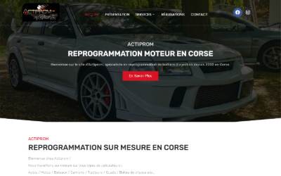 Website preview for Actiprom Corse