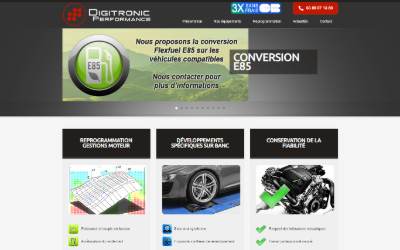 Website preview for Digitronic Performance