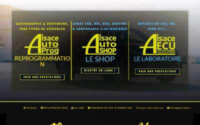 Website preview for Alsace Autoprog, reprogrammation moteur, cartographie