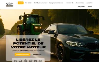 Website preview for VTC PERFORMANCE
