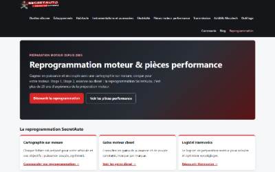Website preview for SECRETAUTO