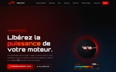 Website preview for RedlinePerf (Reprogrammation auto)