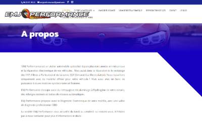Website preview for EMJ Performance