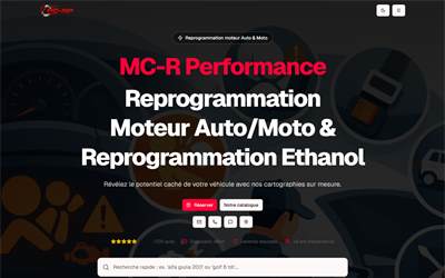 Website preview for MC-R Performance