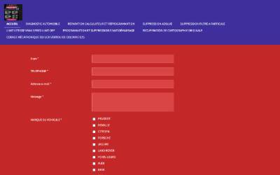Website preview for TSR AUTOMOBILE - REPROGRAMMATION MOTEUR