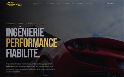 Website preview for Jeff King of Cars Atelier Motorsport