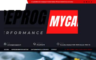 Website preview for ReprogMyCar
