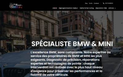 Website preview for Diag Power , Spécialiste BM.W