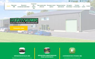 Website preview for TECHTRONIC Reprogrammation moteur réparation électronique conversion E85 flexfuel
