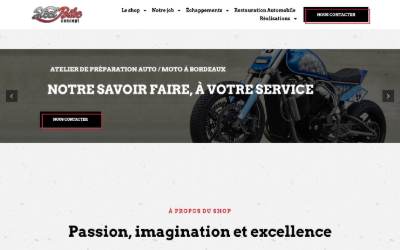 Website preview for Steel Bike Concept - échappement sur mesure