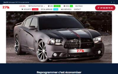 Website preview for RPM Reprogrammation Moteur en Vendée