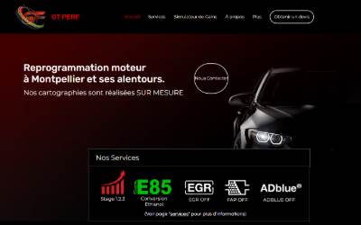 Website preview for GT Perf | Reprogrammation Moteur