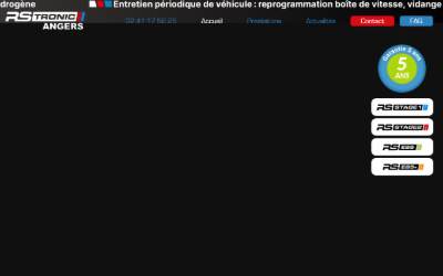Website preview for Reprogrammation moteur RSTronic Angers