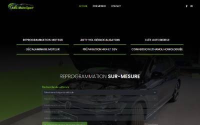 Website preview for AMS Motorsport