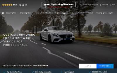 Website preview for Dyno Chiptuning Files