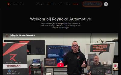 Website preview for Reyneke Automotive