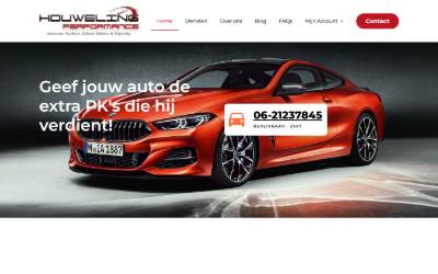 Website preview for Houweling performance