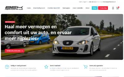 Website preview for Bek Performance