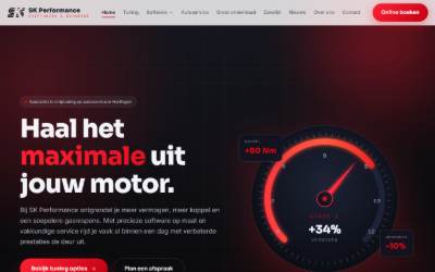 Website preview for SK Performance | Chiptuning Friesland