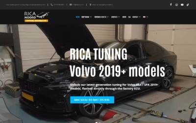 Website preview for Rica Noord Chiptuning